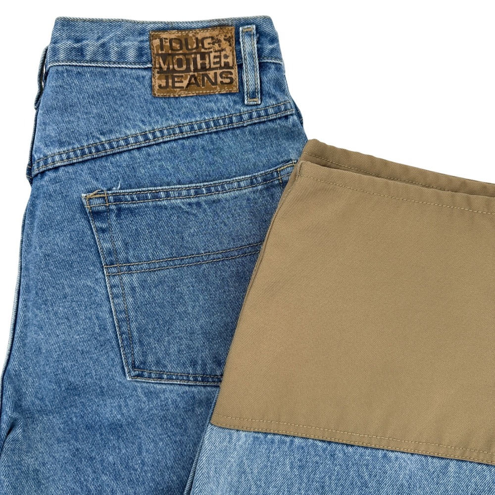 Columbia Tough Mother Jeans Mens 34Wx32L Blue Denim/Tan‎ Outdoor Hunting/Working